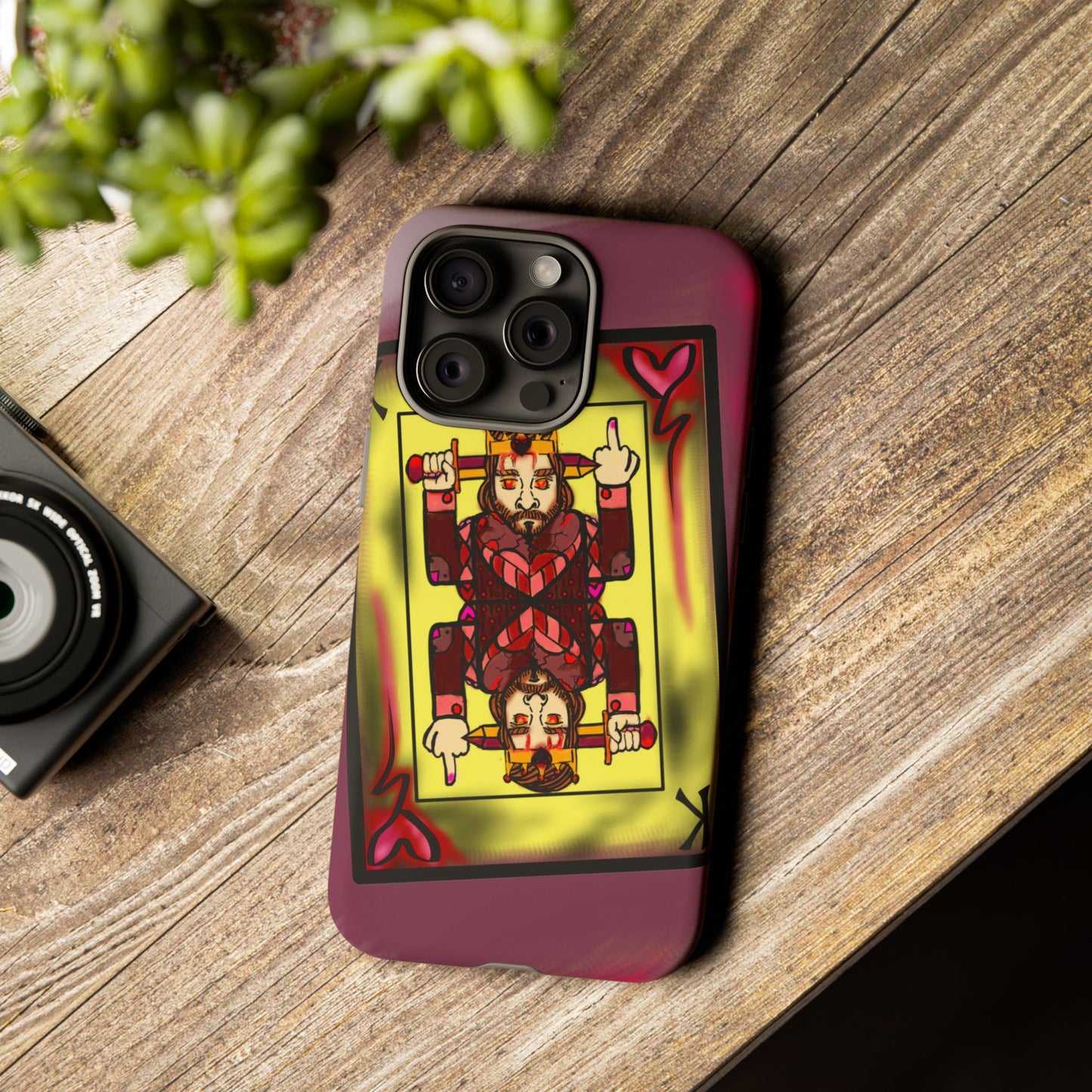 Playing Card Phone Case - Tough Cases with King Design