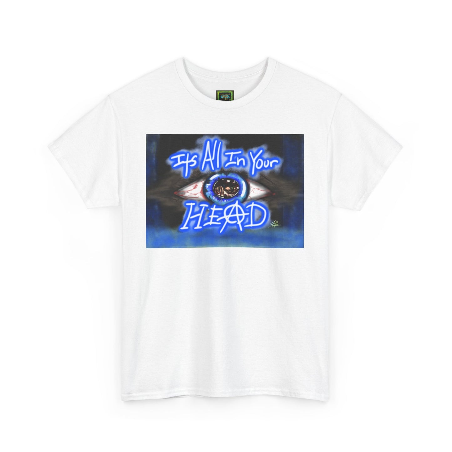Unisex Heavy Cotton Tee - "It's All In Your Head" Graphic Tee