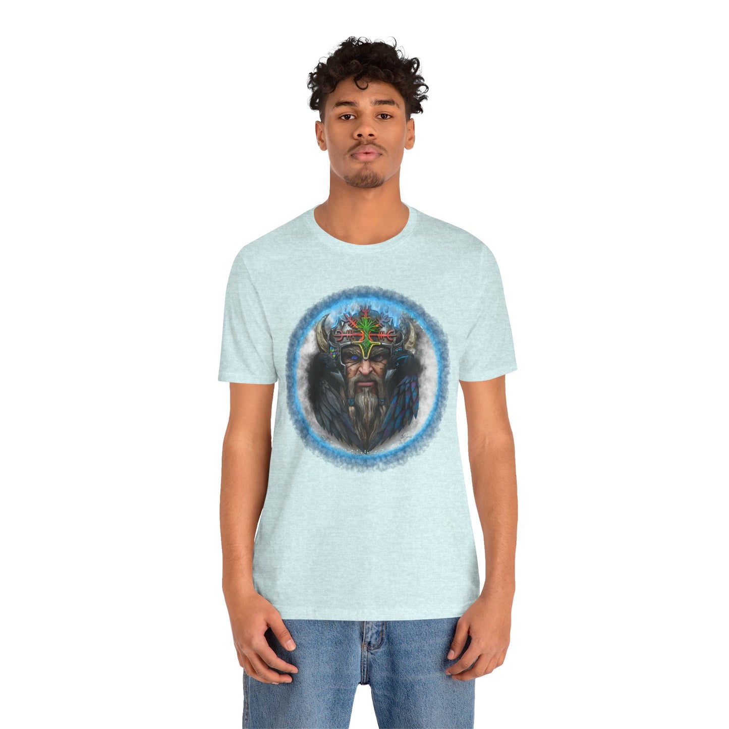 Viking King Graphic Tee — Norse Warrior Playing Card Design