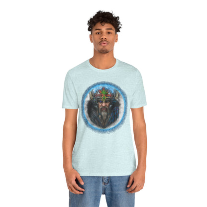 Viking King Graphic Tee — Norse Warrior Playing Card Design