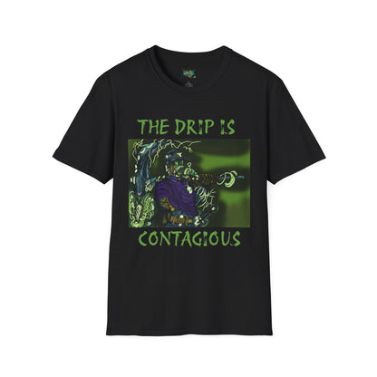 Unisex Graphic Tee - The Drip is Contagious, Trendy T-Shirt, Streetwear Fashion, Gift for Friends, Casual Wear, Hip Hop Style