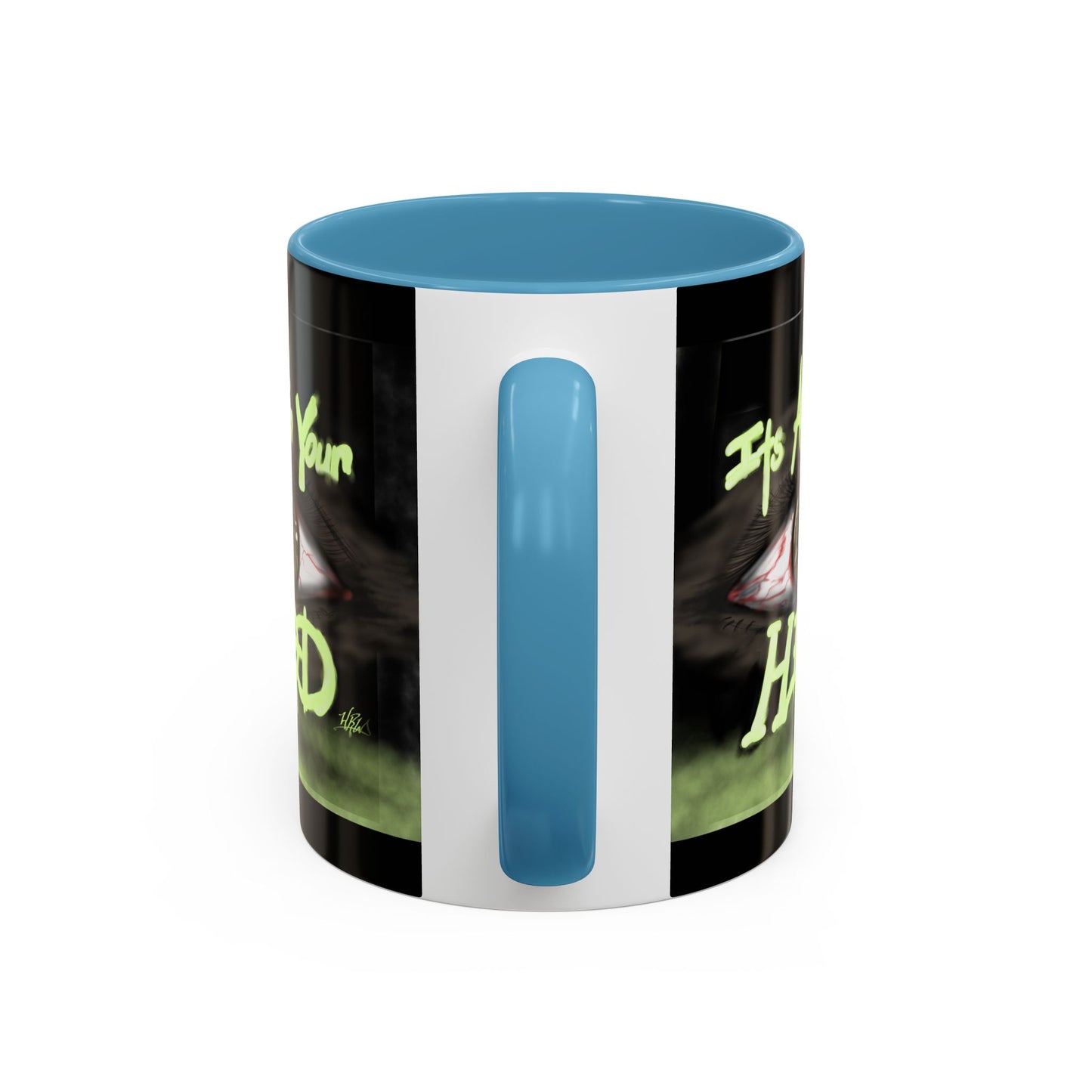 Edgy Accent Coffee Mug - Unique Gift for Artists, Home Decor, Halloween, Motivational Drinkware, Gothic Style, Mindful Daily Use