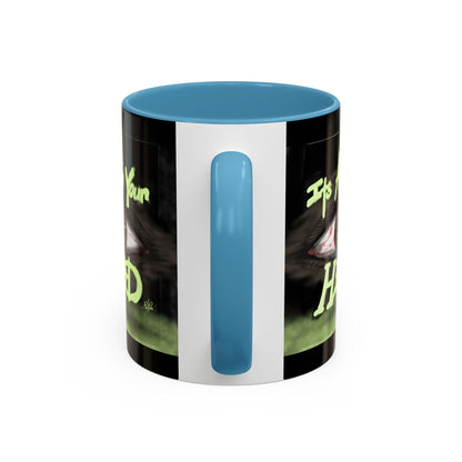 Edgy Accent Coffee Mug - Unique Gift for Artists, Home Decor, Halloween, Motivational Drinkware, Gothic Style, Mindful Daily Use