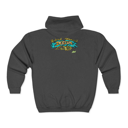 Beautiful Nightmare Zip-Up Hoodie | Unisex Heavy Blend Sweatshirt for Halloween, Cozy Layer, Lounge Wear, Gift for Spooky Season