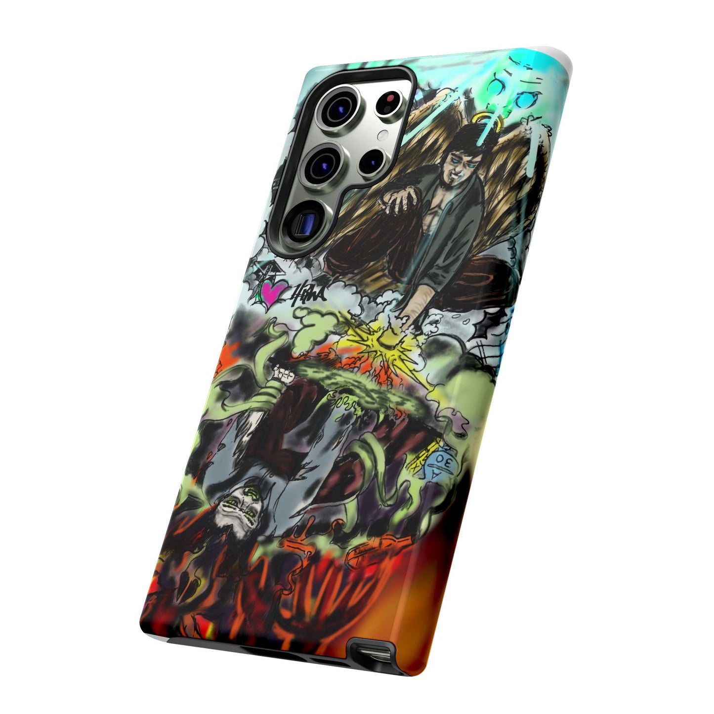 Tough Cases Phone Case, Edgy Art Phone Cover, Unique Gift for Him, Phone Accessories, Halloween Decor