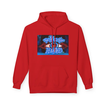 Unisex Fleece Hoodie - 'It's All In Your Head' Graphic Design