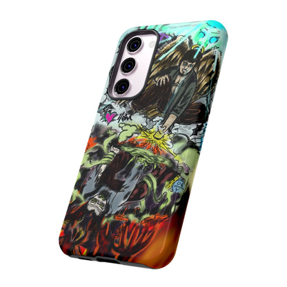 Tough Cases Phone Case, Edgy Art Phone Cover, Unique Gift for Him, Phone Accessories, Halloween Decor