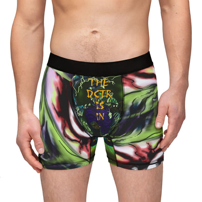 The Dctr Is In Men's Boxers, Unique AOP Underwear, Graphic Print Boxers, Gift for Him, Funky Men's Intimates
