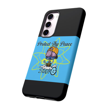 Protect Thy Peace Phone Case, Zen G Tough Case for Stress Relief, Unique Phone Accessory, Holiday Gift, Vibrant Design