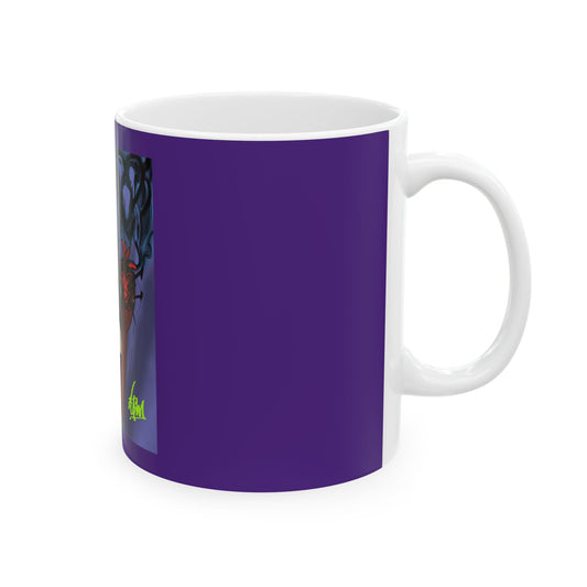 Gothic Art Ceramic Mug - Unique Gift for Coffee Lovers, Dark Aesthetic, Halloween Decor, Quirky, Collector's Item, 11oz 15oz