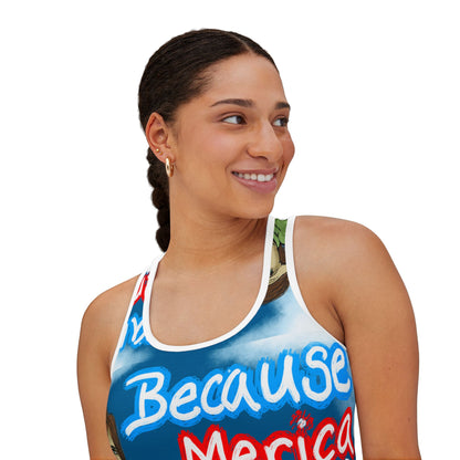 Patriotic Women's Tank Top for Holidays, Summer BBQ, Festivals, Celebration Wear, Vibrant Graphic Tee