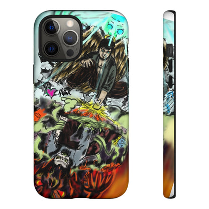 Tough Cases Phone Case, Edgy Art Phone Cover, Unique Gift for Him, Phone Accessories, Halloween Decor