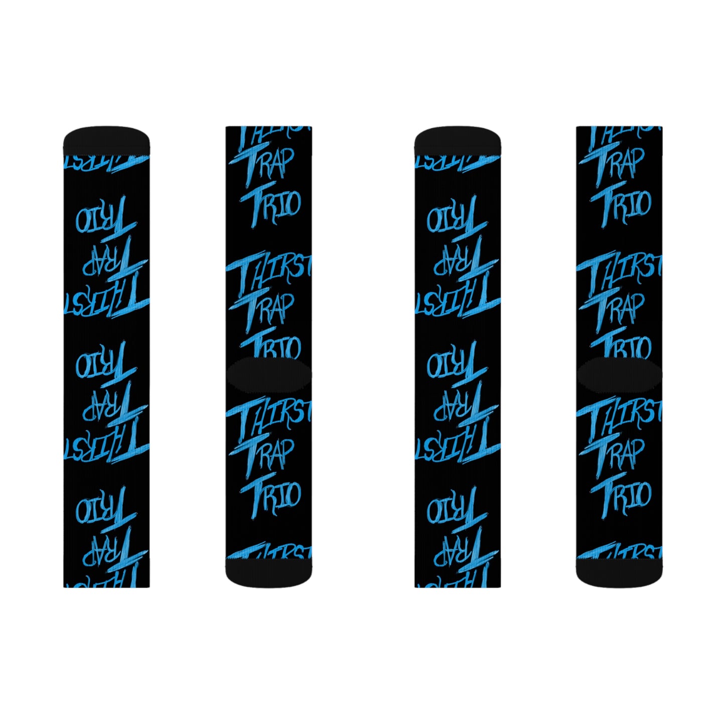 Thirst Trap Trio Sublimation Socks | Gift for Music Lovers, Unique Fashion, Streetwear, Cozy Accessories, Bold Statement Pieces