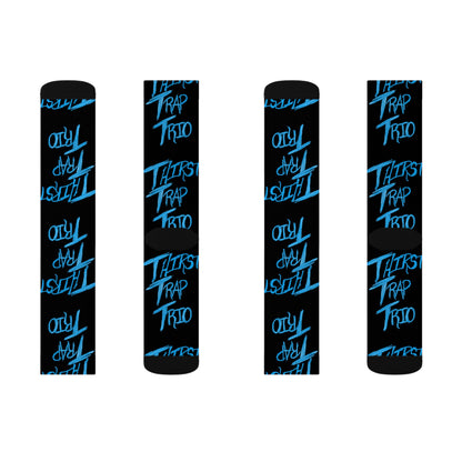 Thirst Trap Trio Sublimation Socks | Gift for Music Lovers, Unique Fashion, Streetwear, Cozy Accessories, Bold Statement Pieces
