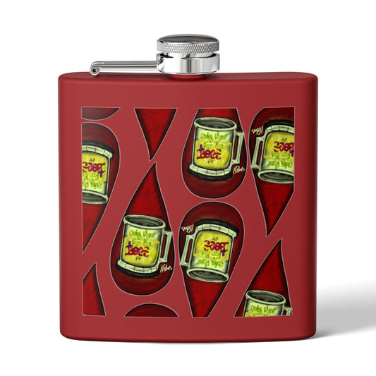 Vibrant Party Flask, Perfect Gift for Celebrations, Tailgating, Gifts for Him, Fun Accessories, Unique Beverage Container