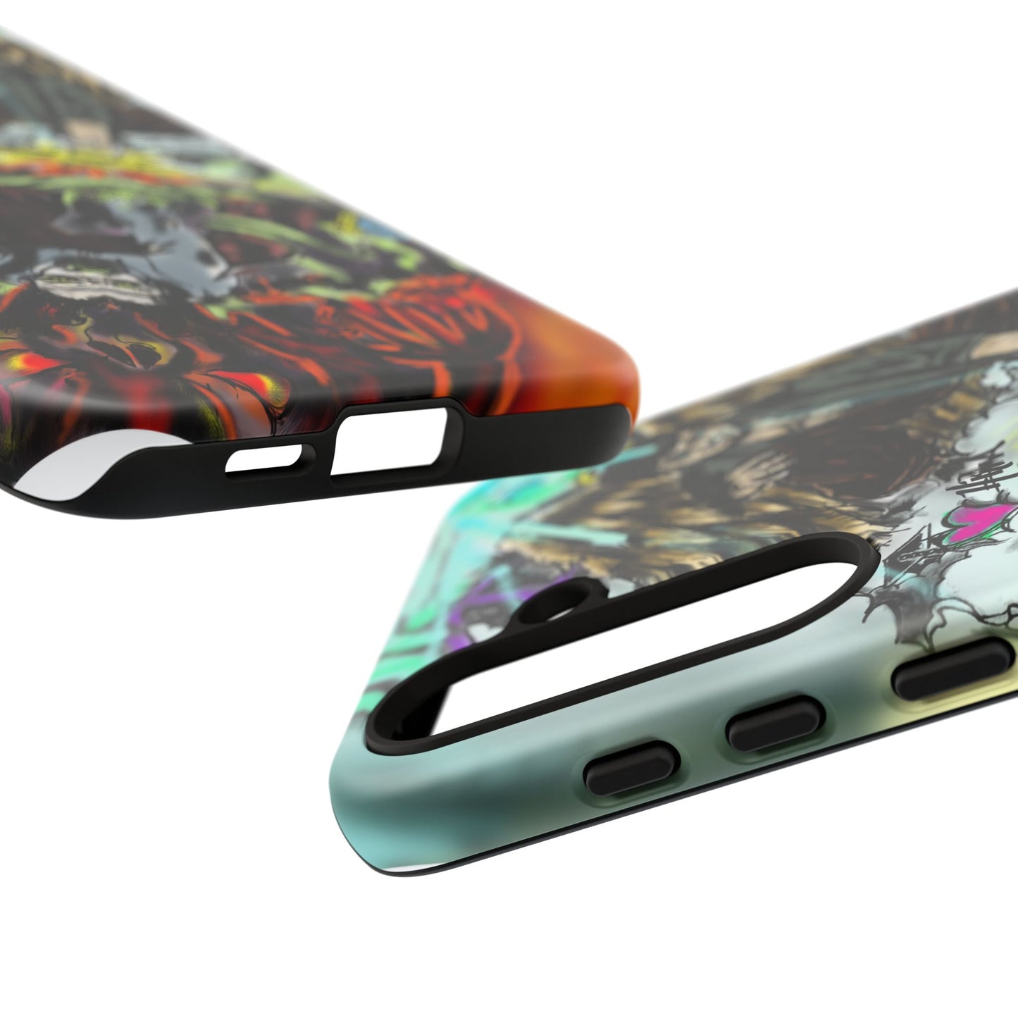 Tough Cases Phone Case, Edgy Art Phone Cover, Unique Gift for Him, Phone Accessories, Halloween Decor