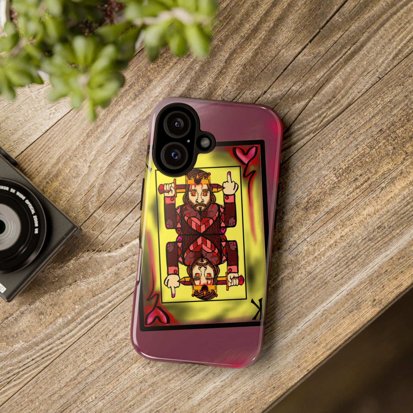 Playing Card Phone Case - Tough Cases with King Design