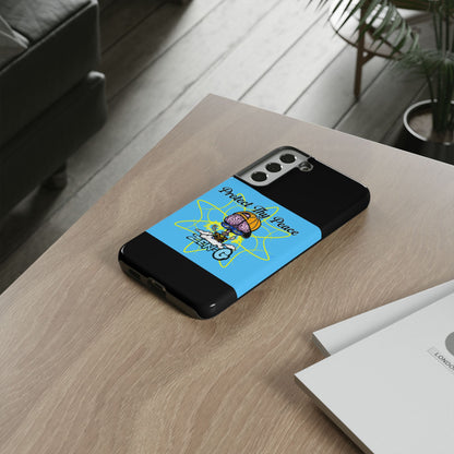 Protect Thy Peace Phone Case, Zen G Tough Case for Stress Relief, Unique Phone Accessory, Holiday Gift, Vibrant Design