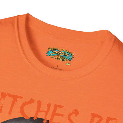 Witches Be Trippin' Unisex T-Shirt - Casual Halloween Tee, Spooky Vibes, Witchcraft Apparel, Perfect for Fall, Trick or Treats
