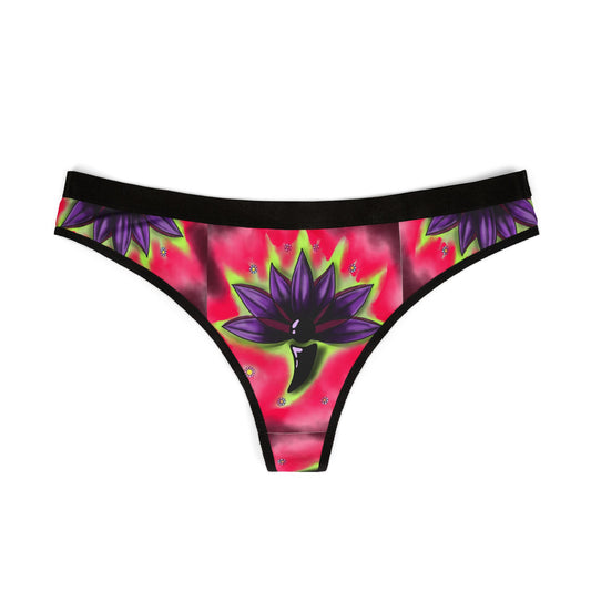 Flower Power Women's Thongs – Vibrant Lotus Design for Comfort & Style