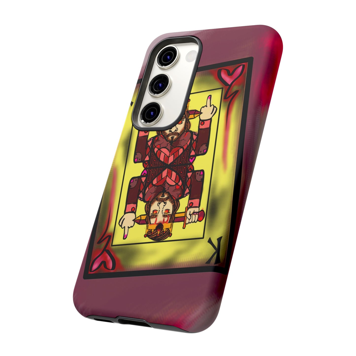 Playing Card Phone Case - Tough Cases with King Design