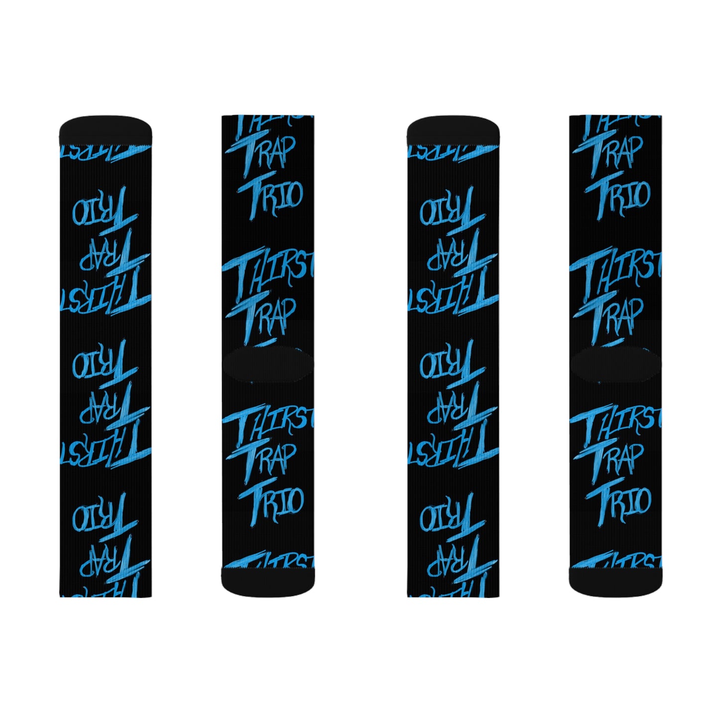 Thirst Trap Trio Sublimation Socks | Gift for Music Lovers, Unique Fashion, Streetwear, Cozy Accessories, Bold Statement Pieces