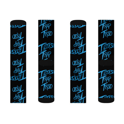Thirst Trap Trio Sublimation Socks | Gift for Music Lovers, Unique Fashion, Streetwear, Cozy Accessories, Bold Statement Pieces
