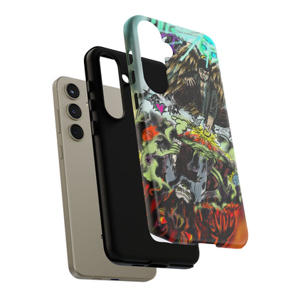 Tough Cases Phone Case, Edgy Art Phone Cover, Unique Gift for Him, Phone Accessories, Halloween Decor