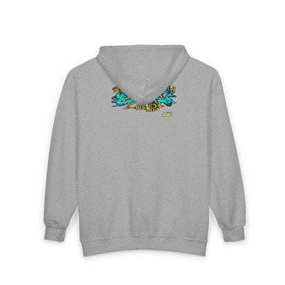 Beautiful Nightmare Zip-Up Hoodie | Unisex Heavy Blend Sweatshirt for Halloween, Cozy Layer, Lounge Wear, Gift for Spooky Season