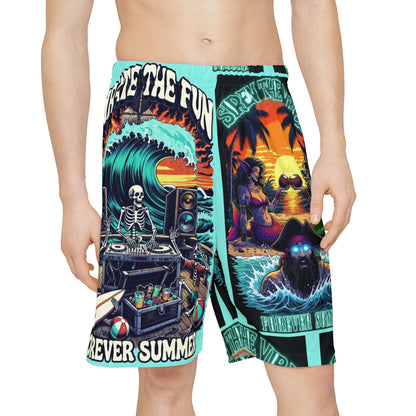 Pirate The Fun Forever Summer Shorts — Tropical Skeleton Surf AOP