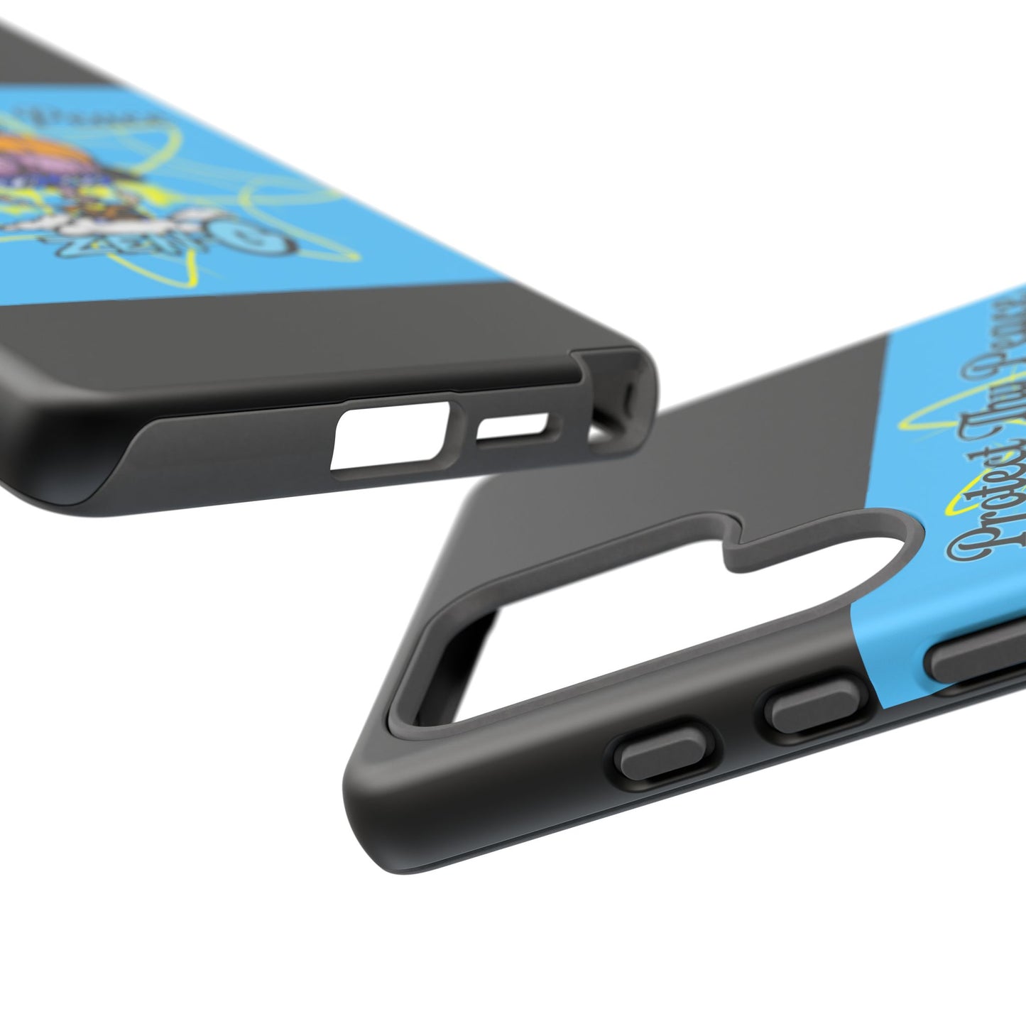 Protect Thy Peace Phone Case, Zen G Tough Case for Stress Relief, Unique Phone Accessory, Holiday Gift, Vibrant Design