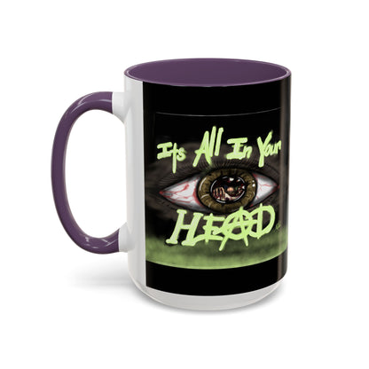 Edgy Accent Coffee Mug - Unique Gift for Artists, Home Decor, Halloween, Motivational Drinkware, Gothic Style, Mindful Daily Use