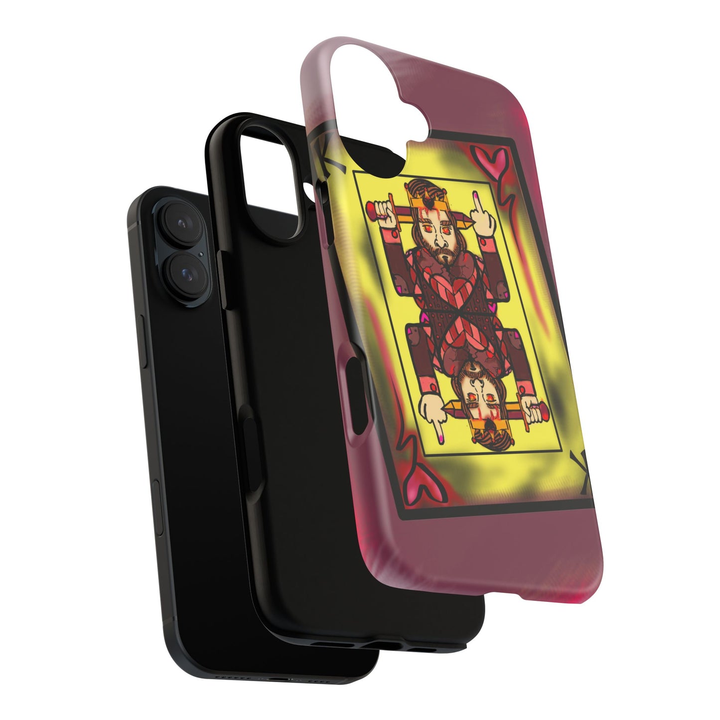 Playing Card Phone Case - Tough Cases with King Design