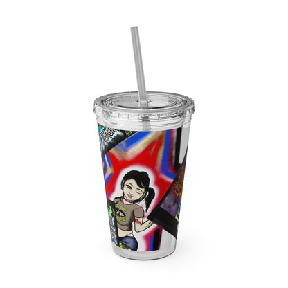 Sunsplash Tumbler with Straw, 16oz