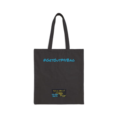 Fun Cotton Canvas Tote Bag - Great for Shopping, Be-You-tiful Encouragement, Daily Errands, Eco-friendly Gift, #GETOUTMYBAG