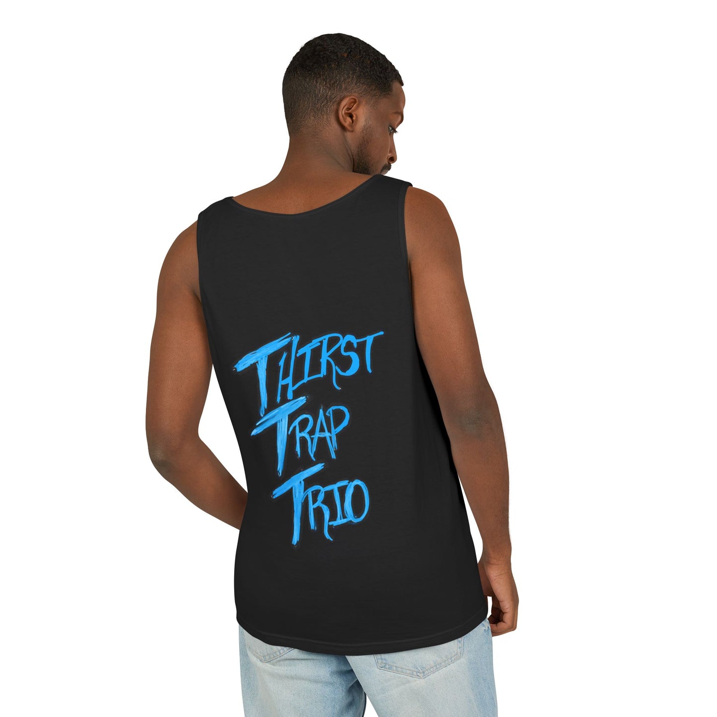 Thirst Trap Trio Tank Top, Unisex Summer Tee, Beachwear, Gift for Friends, Party Outfit, Festival Apparel