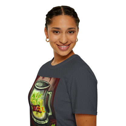 Here For the Boos Unisex Softstyle T-Shirt, Casual Streetwear, Urban Fashion, Unique Graphic Tee, Perfect Gift for Art Lovers