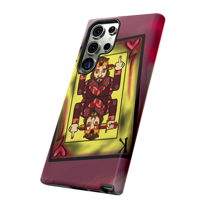 Playing Card Phone Case - Tough Cases with King Design