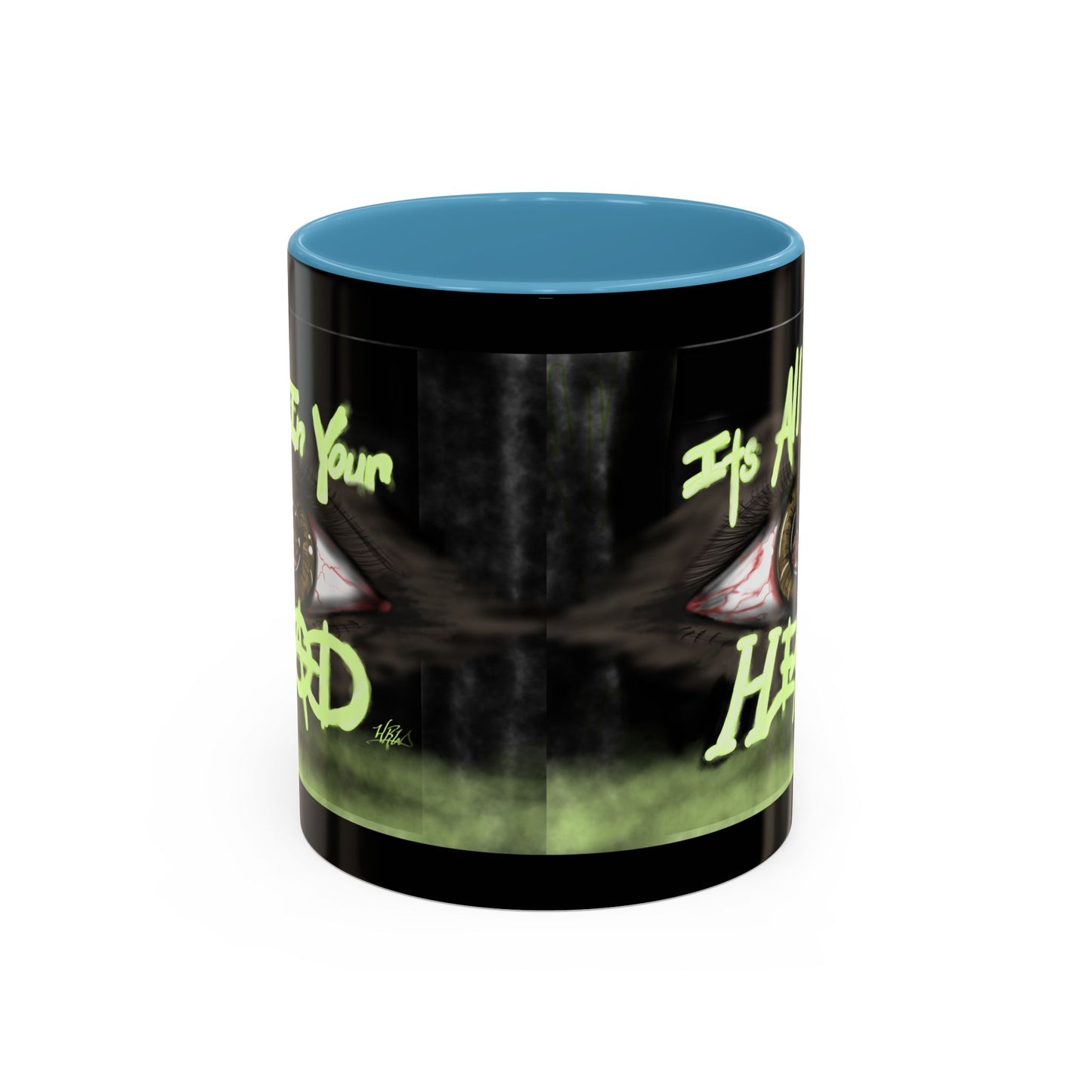 Edgy Accent Coffee Mug - Unique Gift for Artists, Home Decor, Halloween, Motivational Drinkware, Gothic Style, Mindful Daily Use