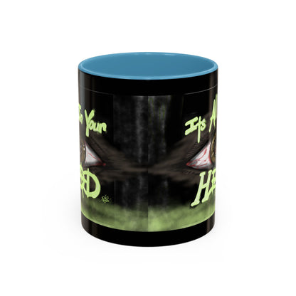 Edgy Accent Coffee Mug - Unique Gift for Artists, Home Decor, Halloween, Motivational Drinkware, Gothic Style, Mindful Daily Use