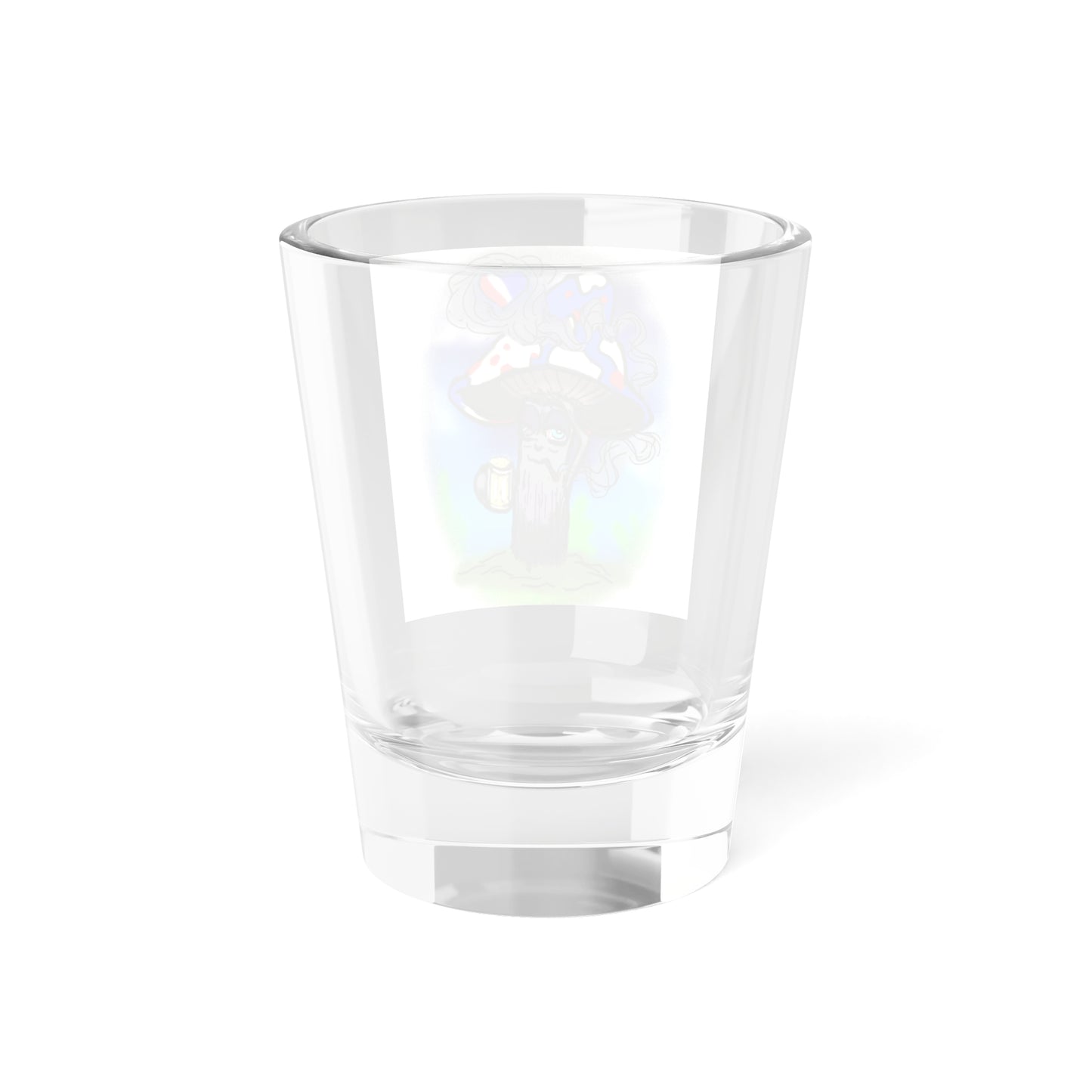 Patriotic Mushroom Shot Glass | Fun Party Favor, Unique Gift, Home Bar Accessory, Collectible Glass, Eco-Friendly Drinkware
