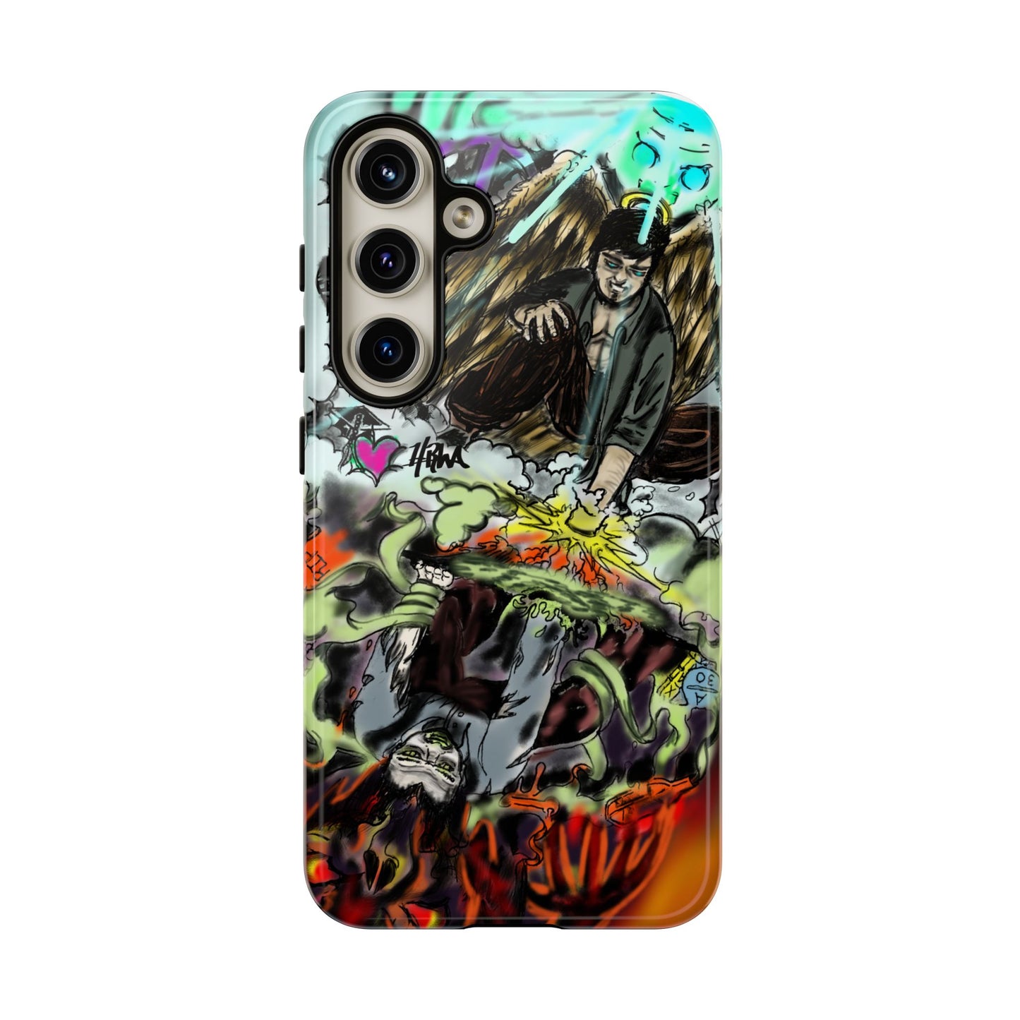 Tough Cases Phone Case, Edgy Art Phone Cover, Unique Gift for Him, Phone Accessories, Halloween Decor