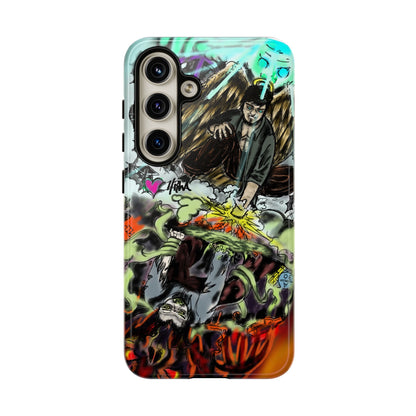 Tough Cases Phone Case, Edgy Art Phone Cover, Unique Gift for Him, Phone Accessories, Halloween Decor