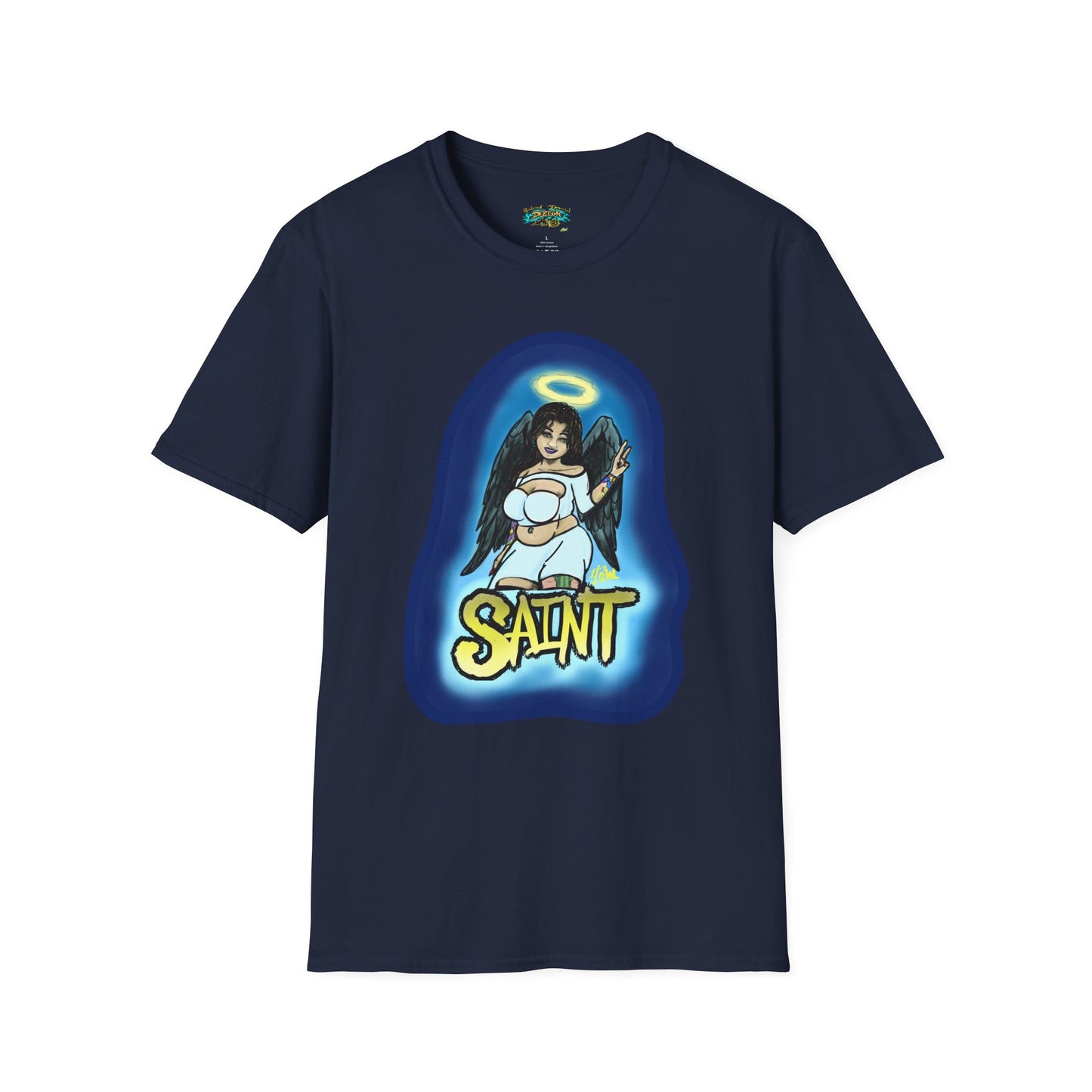 Saint and Sinner Graphic T-Shirt, Unisex Tee for Halloween, Gift for Friends, Statement Shirt, Casual Wear, Gothic Aesthetic