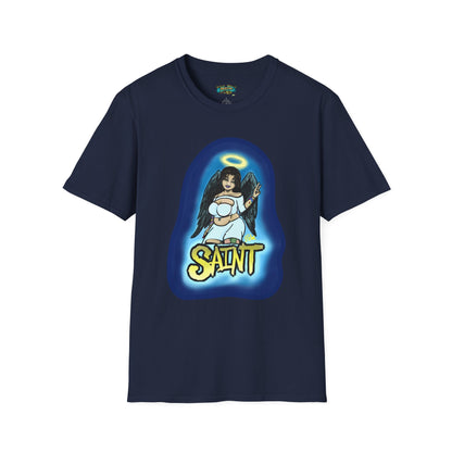 Saint and Sinner Graphic T-Shirt, Unisex Tee for Halloween, Gift for Friends, Statement Shirt, Casual Wear, Gothic Aesthetic