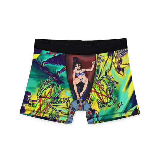 Funky Men's Boxers - Vibrant Anime Print, Comfortable Underwear for Comic Lovers, Gift for Birthdays, Cosplay, Bedding