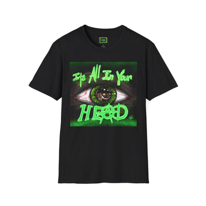 It's All In Your Head, Vintage Style Tee, Perfect for Music Lovers, Gift for Hipsters, Unique Streetwear