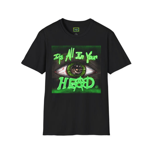 It's All In Your Head, Vintage Style Tee, Perfect for Music Lovers, Gift for Hipsters, Unique Streetwear