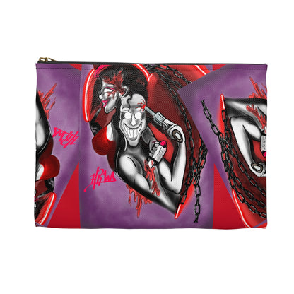 Gothic Love Accessory Pouch - Edgy Art Design for Alternative Style