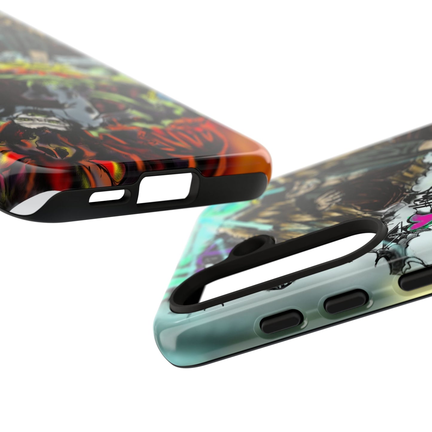 Tough Cases Phone Case, Edgy Art Phone Cover, Unique Gift for Him, Phone Accessories, Halloween Decor